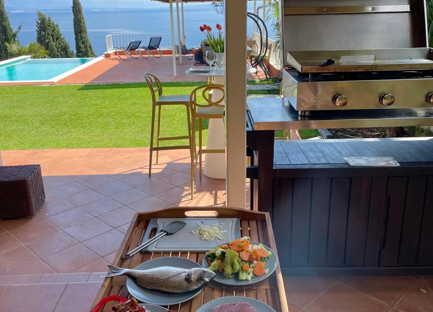 Villa Lovran - 150M To The Beach - Infinity Pool - Incredible Sea View - Fitness Room 0*,